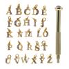 HUIFACAI Alloy Letter for Nail Pendants A~Z Crystal Dangle Nail Charm Nail Jewelry for Nail Tip D Nail Piercing Dangle Letters Butterfly Zodiac Christmas view 1
