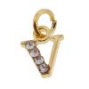 HUIFACAI Alloy Letter for Nail Pendants A~Z Crystal Dangle Nail Charm Nail Jewelry for Nail Tip D Nail Piercing Dangle Letters Butterfly Zodiac Christmas view 3