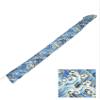 EKENDOCOM Cotton Blue Wave Pattern Shinai Bag- for three shinais with shoulder strap - 100% cotton kendo shinai, Navy view 2