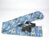 EKENDOCOM Cotton Blue Wave Pattern Shinai Bag- for three shinais with shoulder strap - 100% cotton kendo shinai, Navy view 4