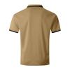 Men's Casual Polo Shirts Solid/Colo Short Sleeve Shirt Classic Striped Slim Fit Golf Tennis Tops view 3