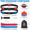 HASITE Flag Football Set, 14 Player Adjustable Flag Football Belts, 42 Flags, 8 Practice Cones, Size 3 Football, Pump and Bag, Perfect for Youth, Adults and Children to Capture The Flag view 2