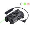 Metal OG Aiming Laser Indicator, Laser Sights Box,with IR Laser + Red/Green/Blue Laser + LED Flashlight,for Strobe/Constant/Momentary Modes,with Pressure Switch,Fit 20mm Rail,Black (Green Laser) view 2