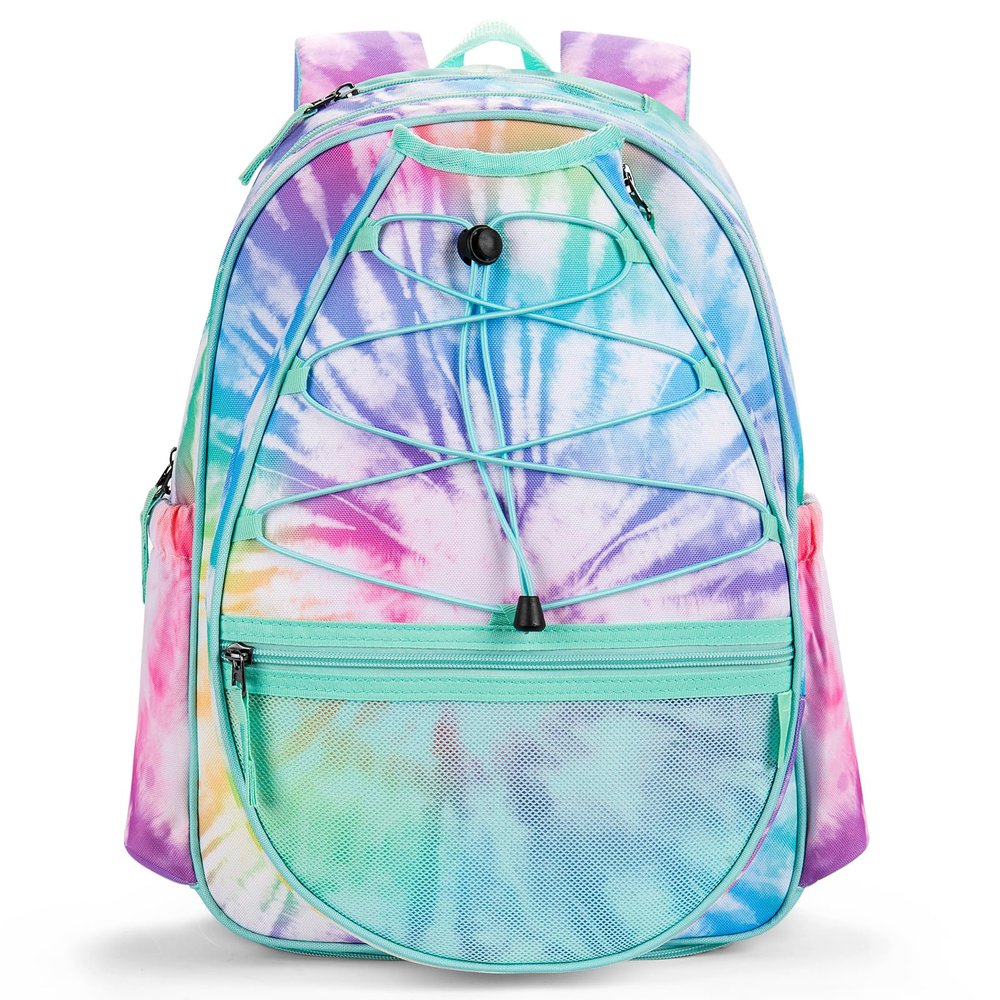 Choco Mocha Kids Tennis Bag for Girls Kids Tennis Backpack Youth & Junior & Junior Tennis Bag 16 Inch, Colorful