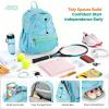 Choco Mocha Kids Tennis Bag for Girls Kids Tennis Backpack Youth & Junior & Junior Tennis Bag 16 Inch, Colorful view 4