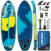 TESAN 11'6x35'' Extra Wide Inflatable Paddle Board,All-Round Ultra Stable Stand Up Paddleboards for 450lb/3 People/Family,Dual Bungees, Camera Mount, 5 Handles,100L Backpack,3PCS Paddle view 1