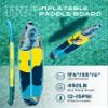 TESAN 11'6x35'' Extra Wide Inflatable Paddle Board,All-Round Ultra Stable Stand Up Paddleboards for 450lb/3 People/Family,Dual Bungees, Camera Mount, 5 Handles,100L Backpack,3PCS Paddle view 2