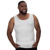 QORE LOGIQ Gynecomastia Compression Shirts for Men - Sleeveless Slimming Undershirts Tummy Control and Body Shaper Tank Top - White 5XLT (Tall Fit) view 1