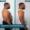 QORE LOGIQ Gynecomastia Compression Shirts for Men - Sleeveless Slimming Undershirts Tummy Control and Body Shaper Tank Top - White 5XLT (Tall Fit) view 2