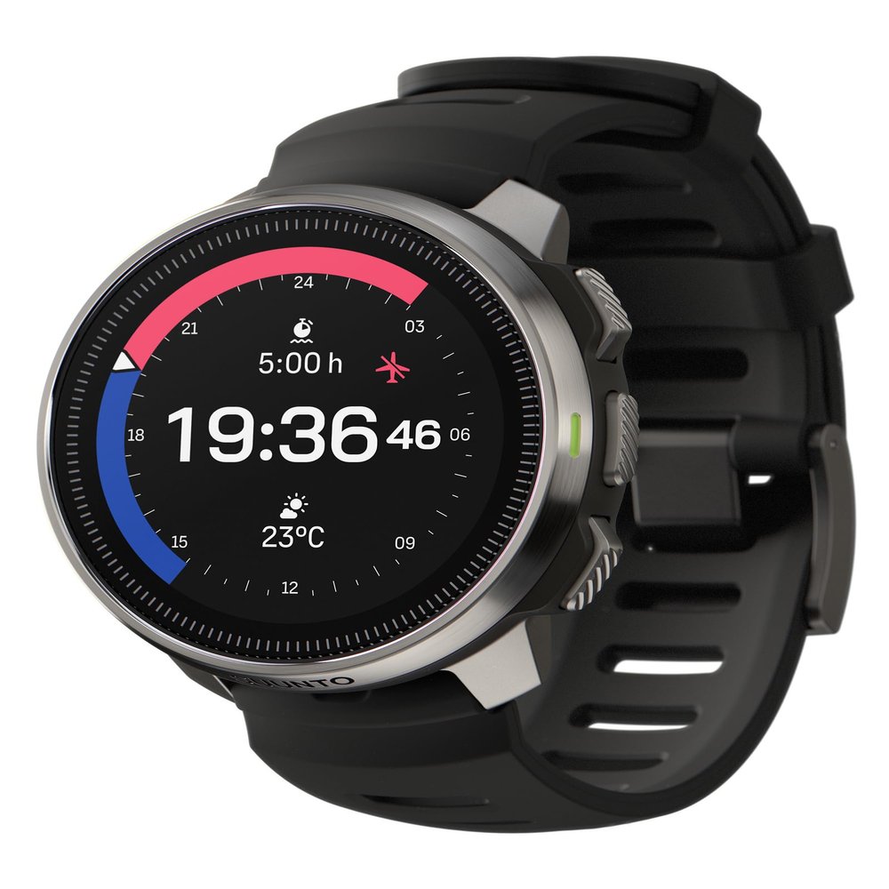 SUUNTO Ocean Dive Computer, GPS Multisport Watch for Training, Steel Black