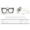 JRSMLF Glasses Women Retro Frame Clear Eyeglasses,5,One size view 2