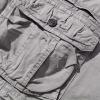 Cargo Shorts for Men Summer Casual Cotton Multi Pockets Tooling Shorts Outdoor Fashion Buckle Zipper Sweat Shorts Gray 4X view 2