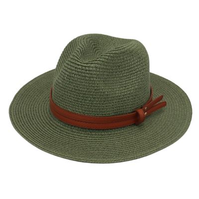 Women Wide Brim Straw Panama Roll up Hat Fedora Beach Sun Hat UPF50+