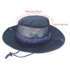NineFit Basics Camouflage Wide Brim Sun Hats for Men Women Bucket Hat for Fishing Hiking Garden Work Camping Outdoor (WH3, L), Large view 2