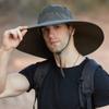 NineFit Basics Sun Hats for Women Men Gardening Hat Wide Brim Beach Sun Breathable Cotton Summer Hat with (Army Green, One Size) view 3