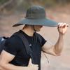 NineFit Basics Sun Hats for Women Men Gardening Hat Wide Brim Beach Sun Breathable Cotton Summer Hat with (Army Green, One Size) view 4