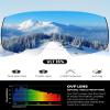 OutdoorMaster Heron Ski Goggles with 2 Lens, Frameless, Magnetic Interchangeable HD Toric Lens, OTG Snowboard Goggles(BlueFrame RevoBlue Vlt 16% + YellowLens) view 2