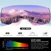 OutdoorMaster Heron Ski Goggles with 2 Lens, Frameless, Magnetic Interchangeable HD Toric Lens, OTG Snowboard Goggles(WhiteFrame Pink Vlt 46% + SilverLens) view 2