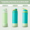 Alwenid 2PCS Silicone Water Bottle Boot for Owala 24 Oz, Anti-Slip Protective Sleeve Bottom Bumper Protector for FreeSip, Twist, and Flip Stainless Steel Water Bottles (Light Green) view 2