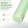 Alwenid 2PCS Silicone Water Bottle Boot for Owala 24 Oz, Anti-Slip Protective Sleeve Bottom Bumper Protector for FreeSip, Twist, and Flip Stainless Steel Water Bottles (Light Green) view 4