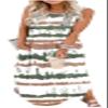 Women's Floral Boho Summer Dresses Casual Loose Sundress Long Dresses Striped Sleeveless Beach Maxi Dresses with Pockets(Large,Tie Dye Striped 1) view 1