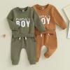 LIOMENGZI Toddler Baby Boy Fall Winter Clothes Outfits Mamas Boy Sweatshirt Pants Set Infant Clothes 6 12 18 24 Months 2T view 2