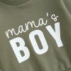 LIOMENGZI Toddler Baby Boy Fall Winter Clothes Outfits Mamas Boy Sweatshirt Pants Set Infant Clothes 6 12 18 24 Months 2T view 4