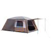 12 Person Camping Tent, Family Size Tent with Mesh, Rainfly, Large Camping Tent Easy Setup Wind and Water Resistant Family Tents for Camping, Picnic, Camp, Instant Cabin Tent Army Brown and Grey view 3