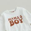 LIOMENGZI Toddler Baby Boy Fall Winter Clothes Outfits Mamas Boy Sweatshirt Pants Set Infant Clothes 6 12 18 24 Months 2T view 4