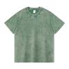 WENKOMG1 Cotton Shirt for Men Summer Washed Crew Neck Casual Pullover Short Sleeve Loose Fit Baggy Style Tee Shirts, Polo Shirt for Men T Shirts Mens Golf Shirts Hawaiian Shirt(Dark Green,3X-Large) view 2