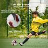 adekale Soccer Ball Size 5 for All Age Indoor Outdoor Practicing, PU Official Size Soccer Ball, Soccer Gift for Boys Girls Youth Adults College Team, Ideal with Pump and Carry Net view 4