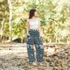 Lannaclothesdesign Harem Pants Women High Waist Bohemian Yoga Pants with Pockets - Boho Hippie Clothes view 3
