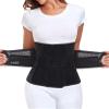 MAMODY Postpartum Belly Band Postpartum Belly Wrap, Abdominal Binder Post Surgery C-section Recovery Support Belt After Birth Brace, Slimming Girdles (Midnight Black, L)