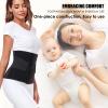 MAMODY Postpartum Belly Band Postpartum Belly Wrap, Abdominal Binder Post Surgery C-section Recovery Support Belt After Birth Brace, Slimming Girdles (Midnight Black, L) view 4