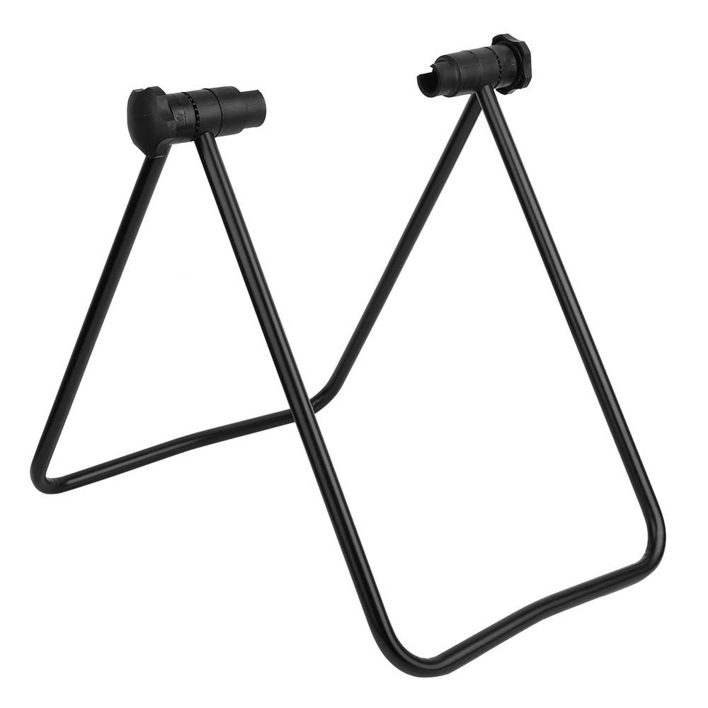 UPQRSG Sports Foldable Alloy Cycle Stand, Cycle Floor Parking Rack Steady Wheel Holder, Foldable Cycle Repair Stand, Cycle Tires Rack Holder for Mountain and Road Cycle