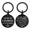 Mataly Valentines Day Gifts for Him Boyfriend Husband, I Love You Gifts for Him Men, Fathers Day Gift for Husband Boyfriend, Anniversary Keychain for Men, You're My Favorite view 1