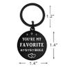 Mataly Valentines Day Gifts for Him Boyfriend Husband, I Love You Gifts for Him Men, Fathers Day Gift for Husband Boyfriend, Anniversary Keychain for Men, You're My Favorite view 3
