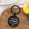 Mataly Valentines Day Gifts for Him Boyfriend Husband, I Love You Gifts for Him Men, Fathers Day Gift for Husband Boyfriend, Anniversary Keychain for Men, You're My Favorite view 4