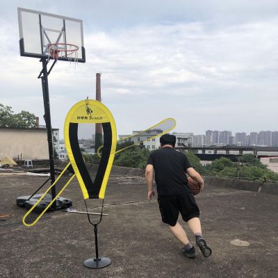 Kunovo Dummy Defender for Basketball Training, Height Adjustable People Wall Obstacles Throwing Trainer, Defender Practice Dummy for Children Adult Use (Color : 1pc)