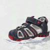 Egmy Children's Boys And Girls' Sport Water Sandals Closed-Toe Outdoor Soft Sole Sports Beach Sandals Non Slip Athletic Shoes (Grey, 13.5 Little Child) view 3