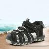 Egmy Children's Boys And Girls' Sport Water Sandals Closed-Toe Outdoor Soft Sole Sports Beach Sandals Non Slip Athletic Shoes (Black, 12.5 Little Child) view 2