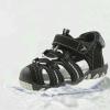 Egmy Children's Boys And Girls' Sport Water Sandals Closed-Toe Outdoor Soft Sole Sports Beach Sandals Non Slip Athletic Shoes (Black, 12.5 Little Child) view 3