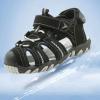 Egmy Children's Boys And Girls' Sport Water Sandals Closed-Toe Outdoor Soft Sole Sports Beach Sandals Non Slip Athletic Shoes (Black, 12.5 Little Child) view 4