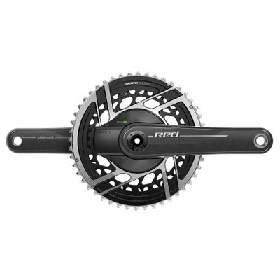 SRAM RED AXS Power Meter Crankset - 167.5mm, 2X 12-Speed, 48/35t, 8-Bolt Direct Mount, Dub Spindle Interface, Natural