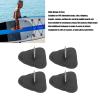 4 Pcs Stainless Steel D Ring Patch,Multi Function D Ring Pad for PVC Inflatable Boat Canoe Raft Dinghy Kayak Surfboard Paddle Board (Black) view 3