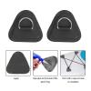 4 Pcs Stainless Steel D Ring Patch,Multi Function D Ring Pad for PVC Inflatable Boat Canoe Raft Dinghy Kayak Surfboard Paddle Board (Black) view 4