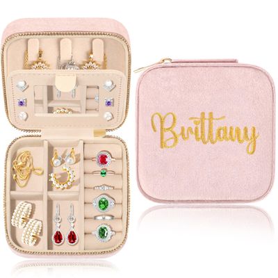 JSTUMB Brittany Women Travel Gifts For Bride Bridesmaid Bride Gifts For Wedding Day Birthday Gifts For Mom Daughter Best Friend Anniversary Christmas Gifts For Her Wedding Gifts For Her