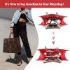 OMYSTYLE Red Slender Medium Organizer Insert, Felt Tote Bag Organizer Insert with 5 Sizes, Handbag Dividers for Inside Purse, Compatible with Longchamp, Neverful, Speedy and More view 3