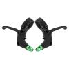 Drhomeam 2pcs 2 Fingers Bicycle Brake Levers, Aluminum Alloy Bicycle Brake Handles Compatible with for Kid Bike for Most Bicycles, Road Bikes (Green) view 1