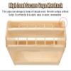 CMYUN Yoga Mat Holder Wood Yoga Mat Basket Floor, Yoga Mat Storage Bin for Foam Roller Dumbbell Kettlebells, Home Gym Yoga Mat Holder/Workout Storage Rack view 3
